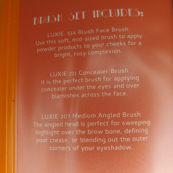 5/75$ LUXIE BEAUTY Por La Noche Brush Set - Picture 11 of 16